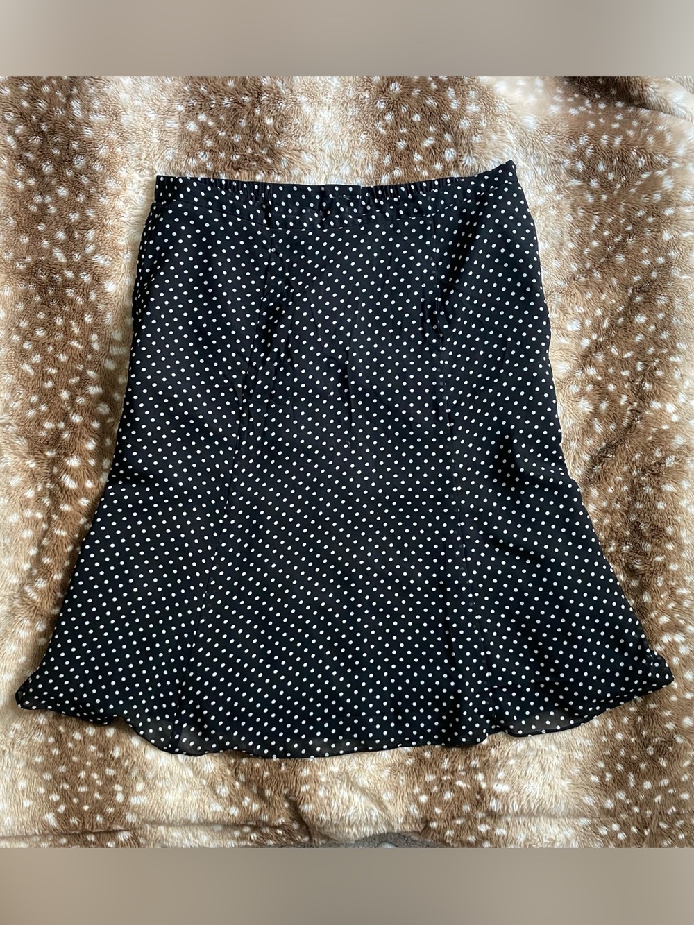Vintage Polka Dot Midi Skirt